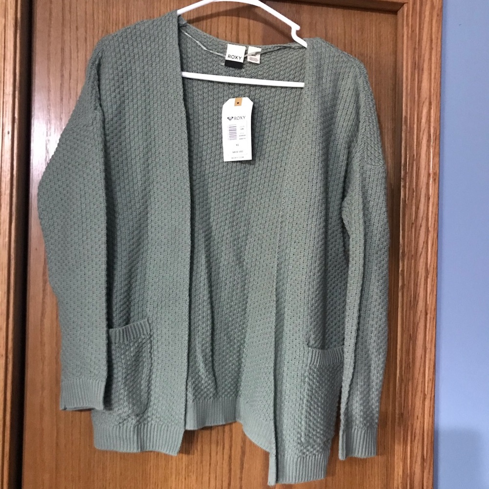 NWT Roxy Green Cardigan